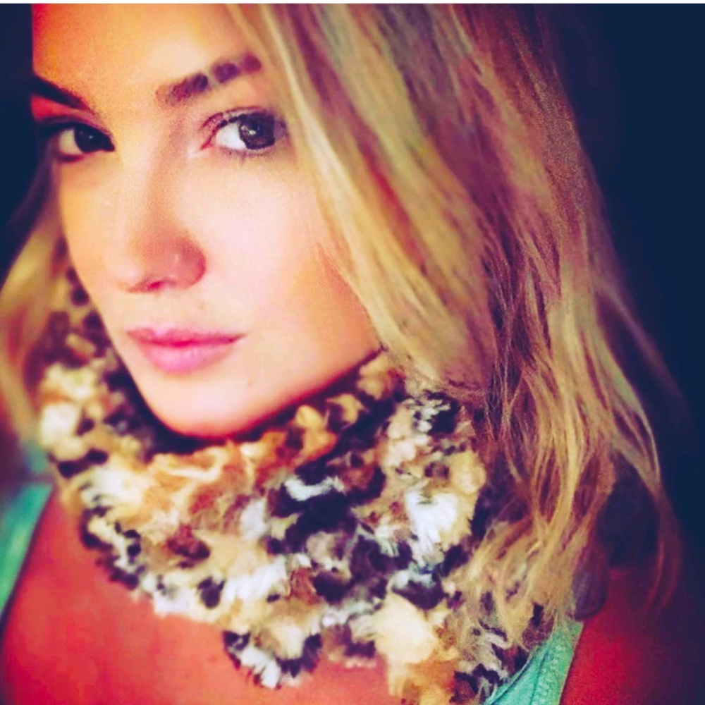 Faux Fur Cowl Scarf handmade
